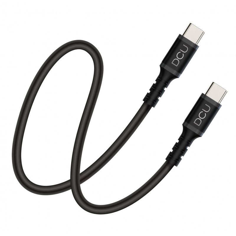 Cable Dcu USB C a USB C 1,5M 2.0 negro